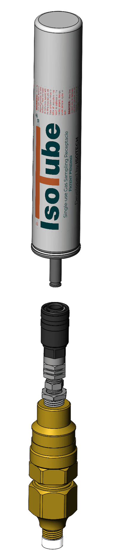 IsoTube disconnected from the IsoSampler Go