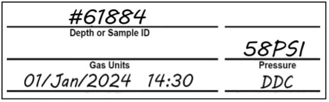 example IsoTube label